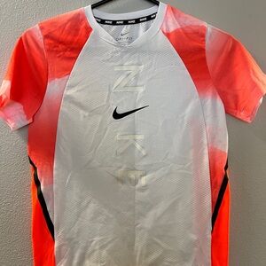 Nike Kids Short Sleeve Tee - White and Orange